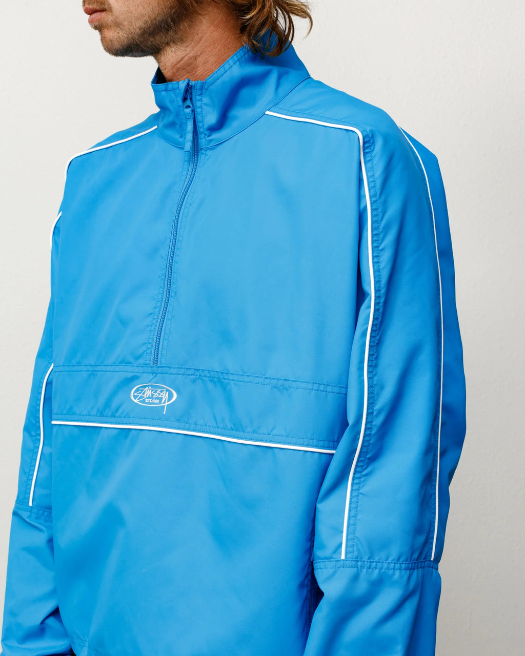 LIGHTWEIGHT PULLOVER JACKET BLUE