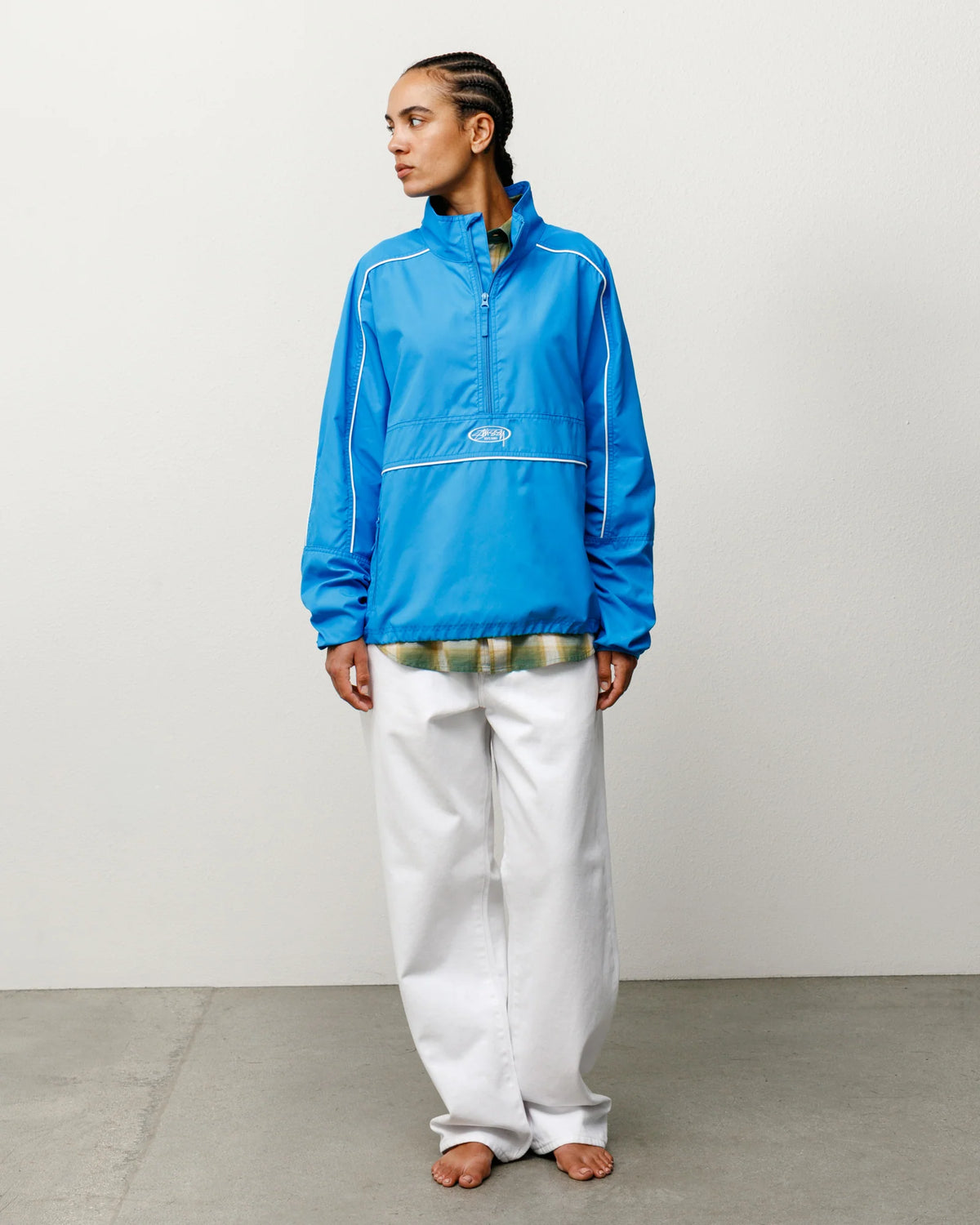 LIGHTWEIGHT PULLOVER JACKET BLUE