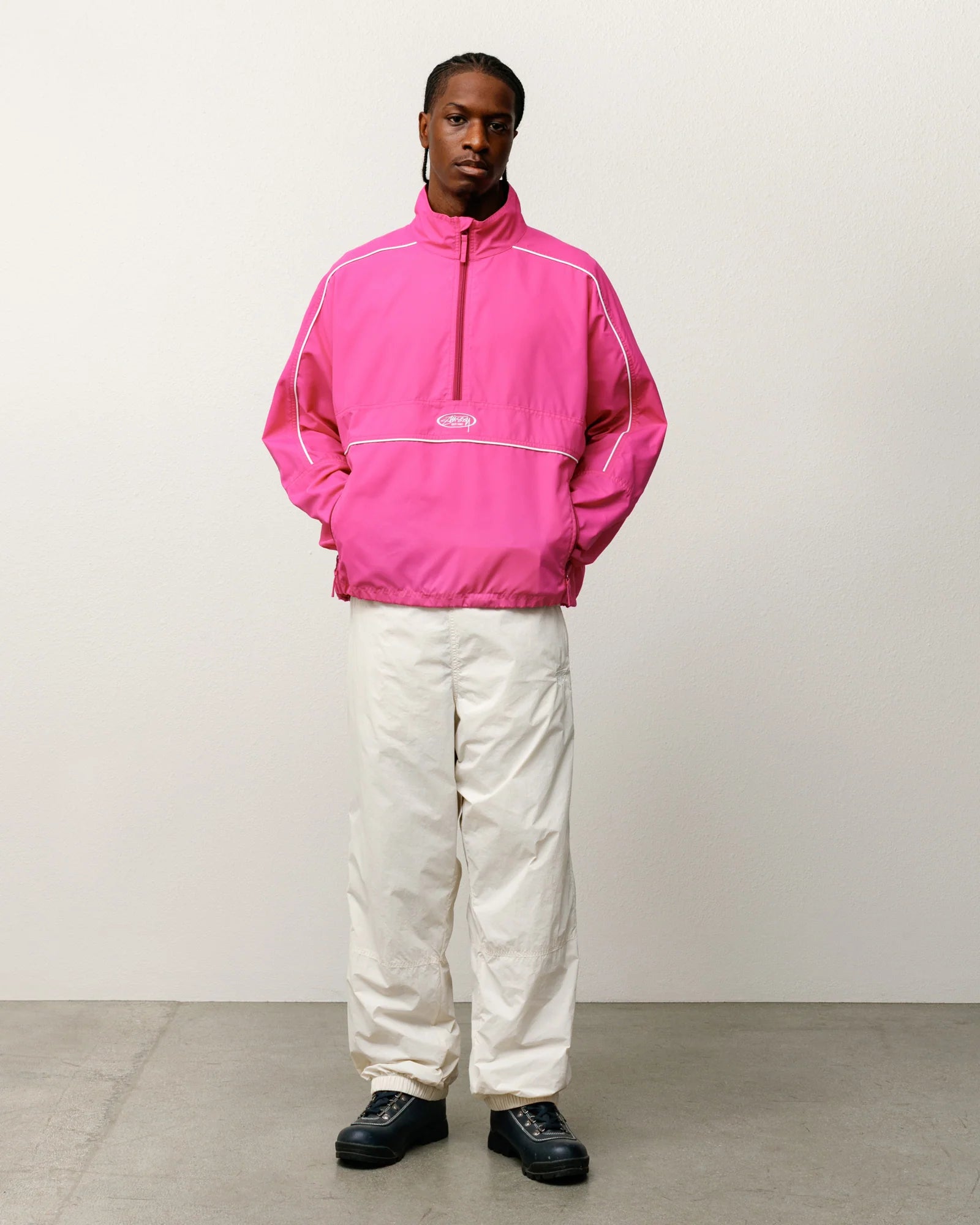LIGHTWEIGHT PULLOVER JACKET PINK
