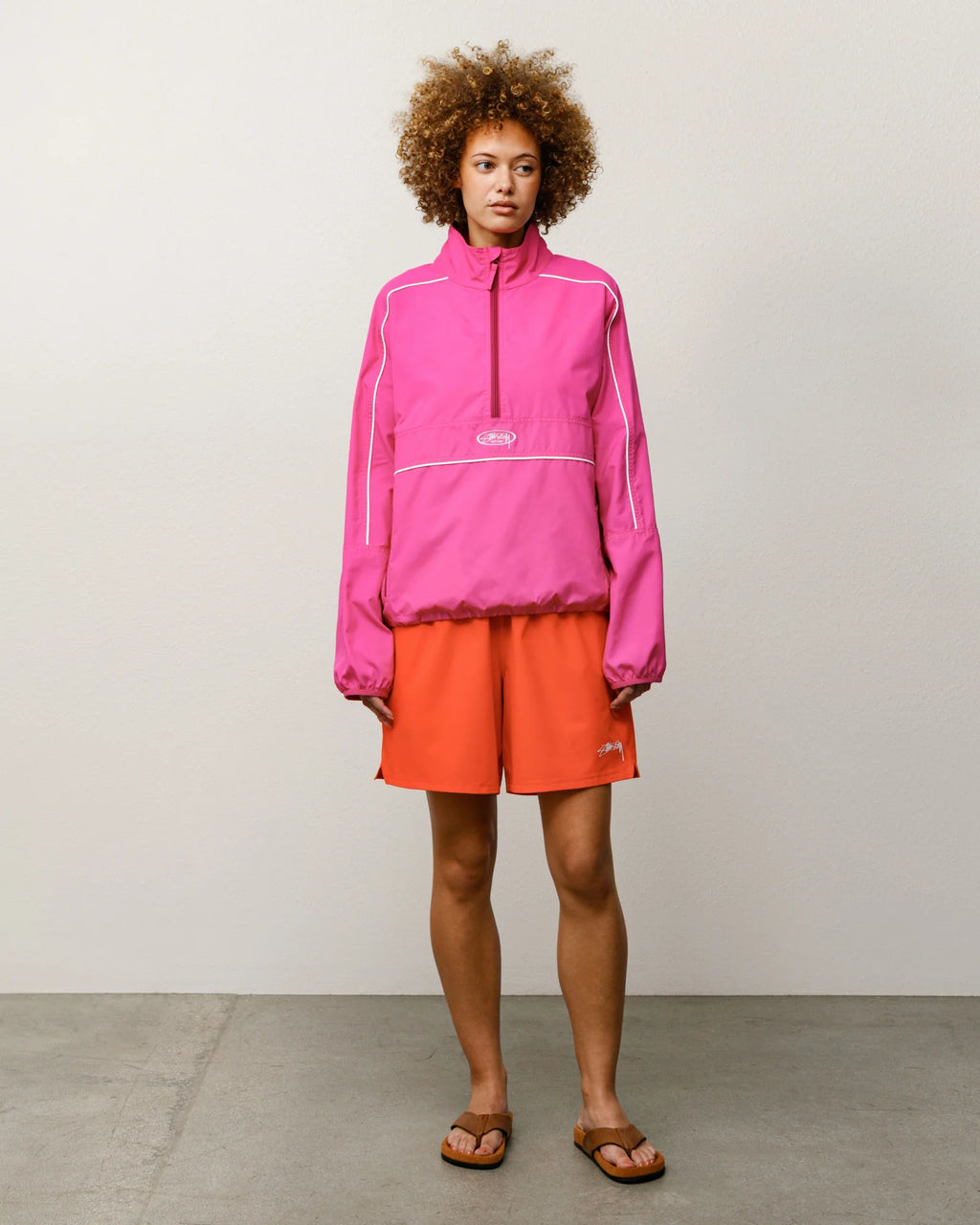 LIGHTWEIGHT PULLOVER JACKET PINK
