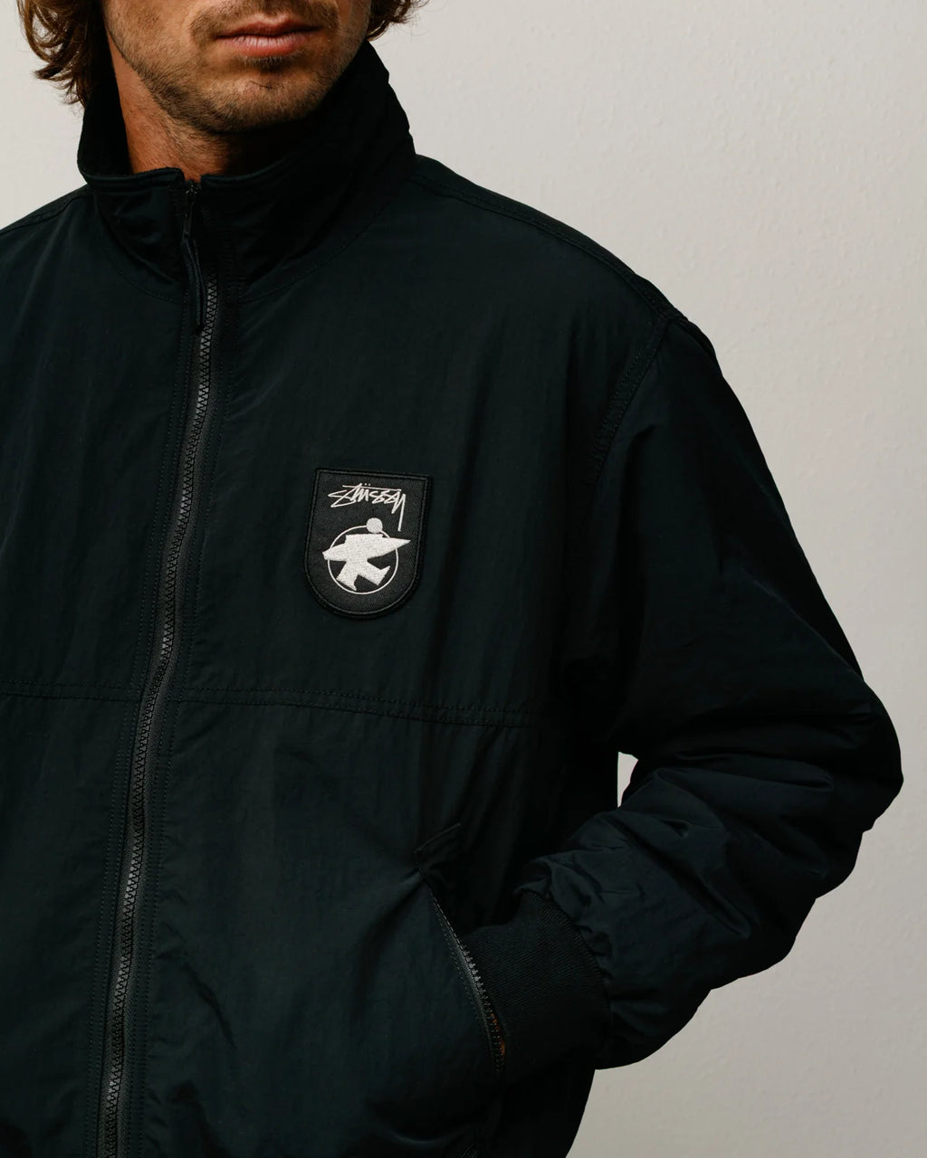 POLAR FLEECE LINED JACKET BLACK