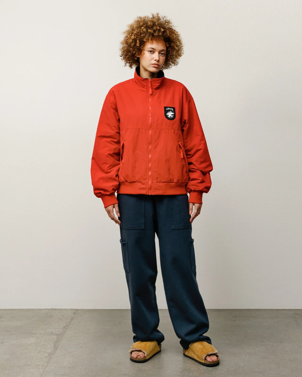 POLAR FLEECE LINED JACKET RED