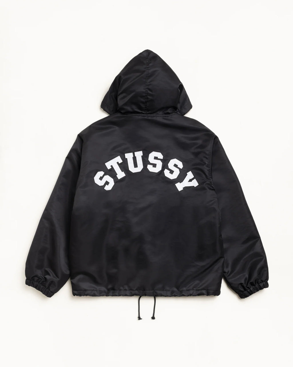 HOODED COACHES JACKET BLACK