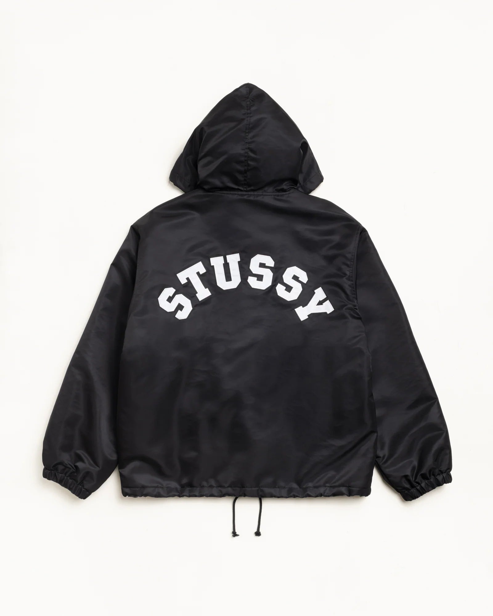 HOODED COACHES JACKET BLACK