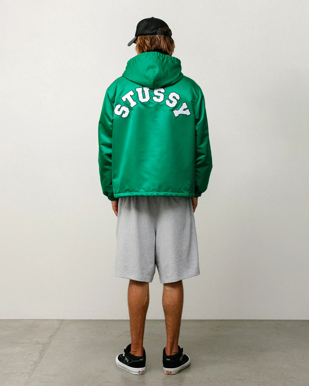 HOODED COACHES JACKET GREEN