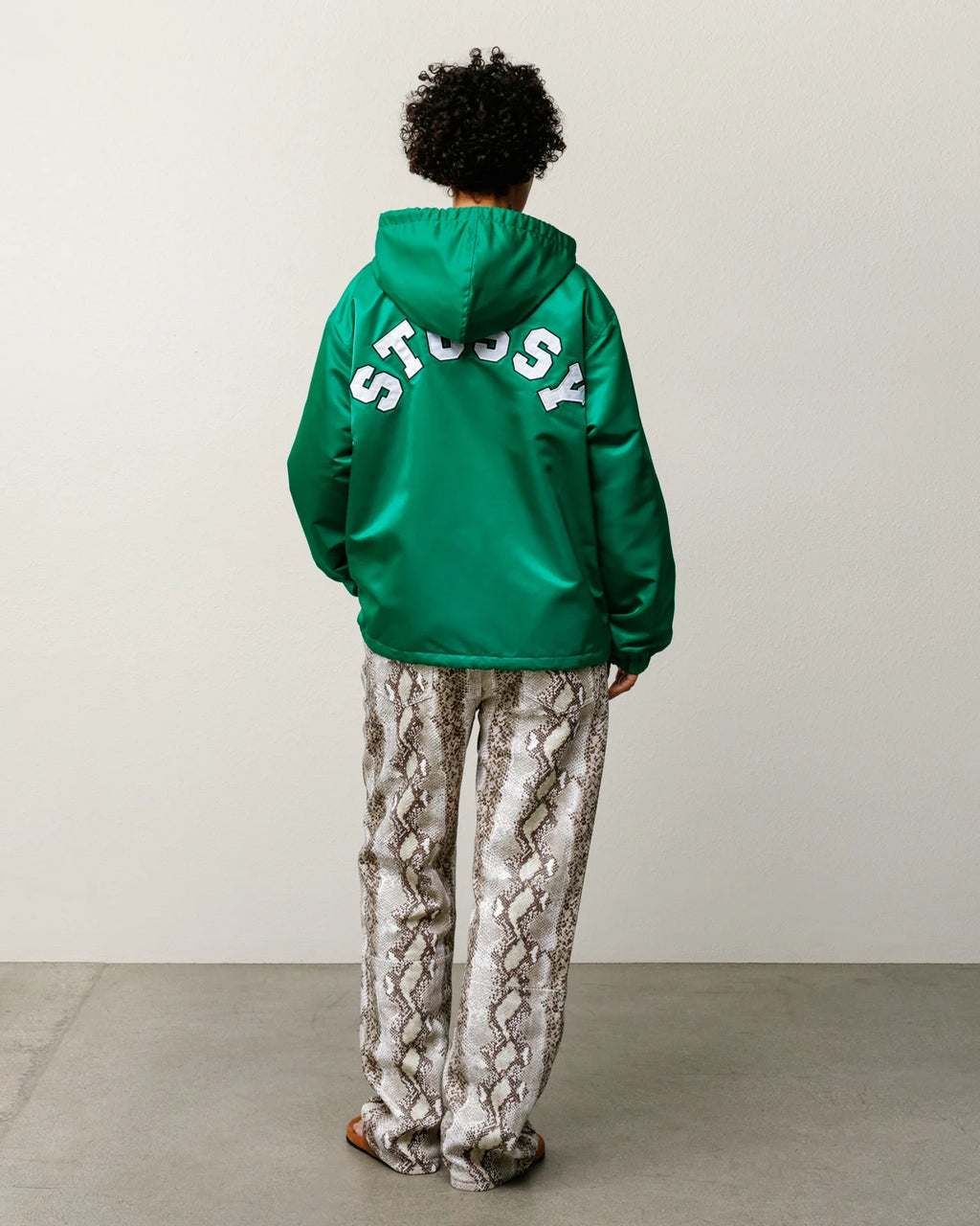HOODED COACHES JACKET GREEN