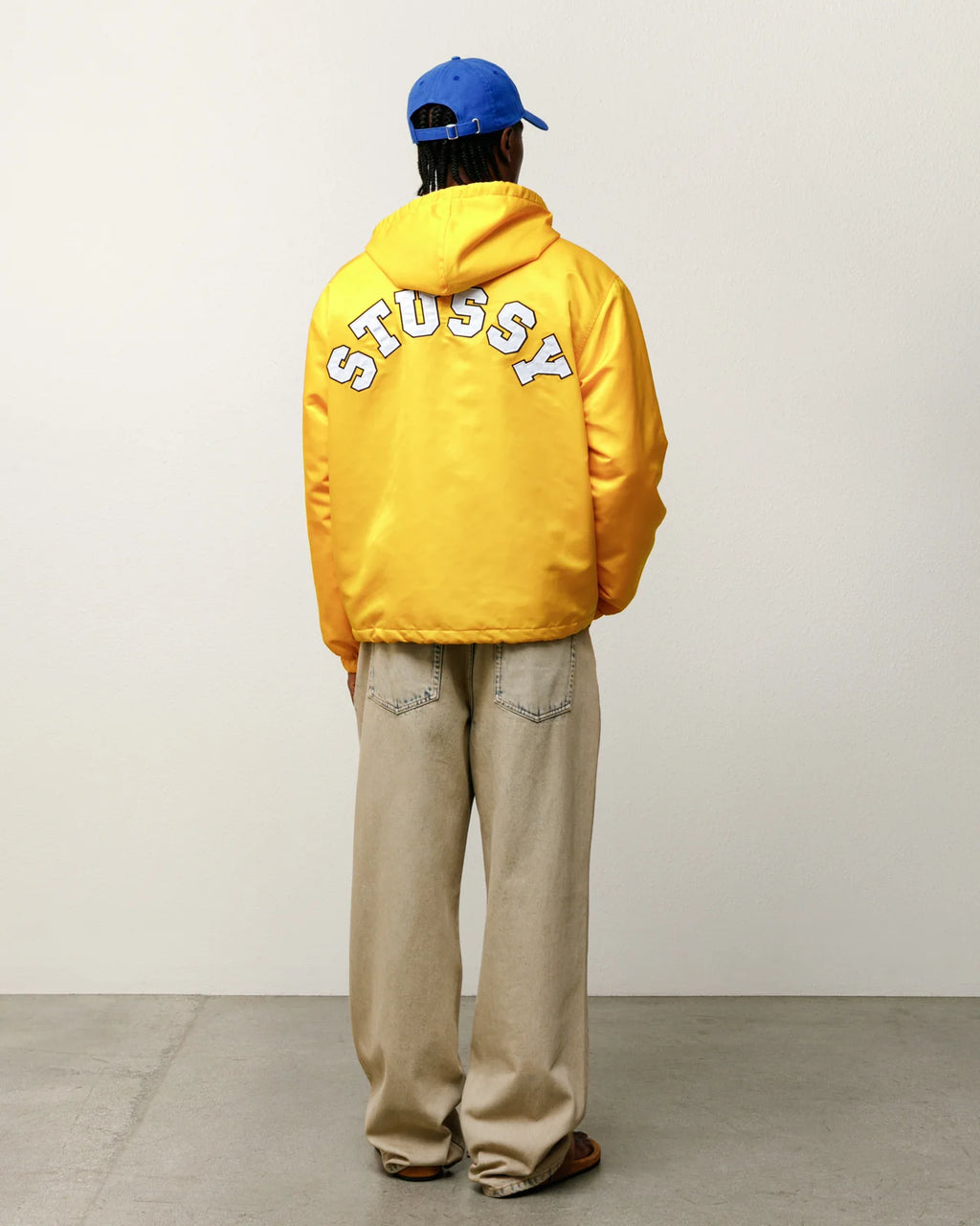 HOODED COACHES JACKET YELLOW