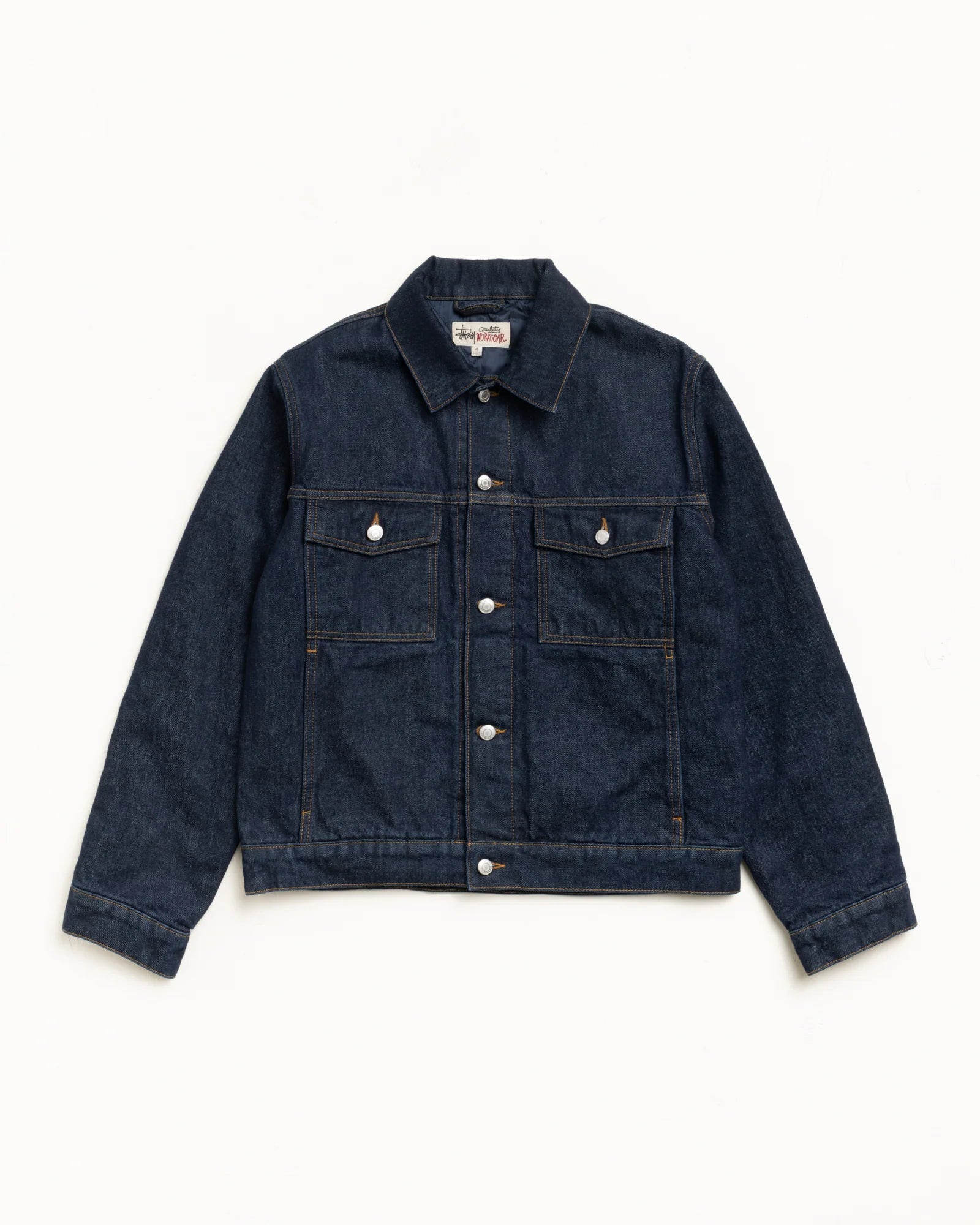 LINED DENIM TRUCKER JACKET RINSED INDIGO