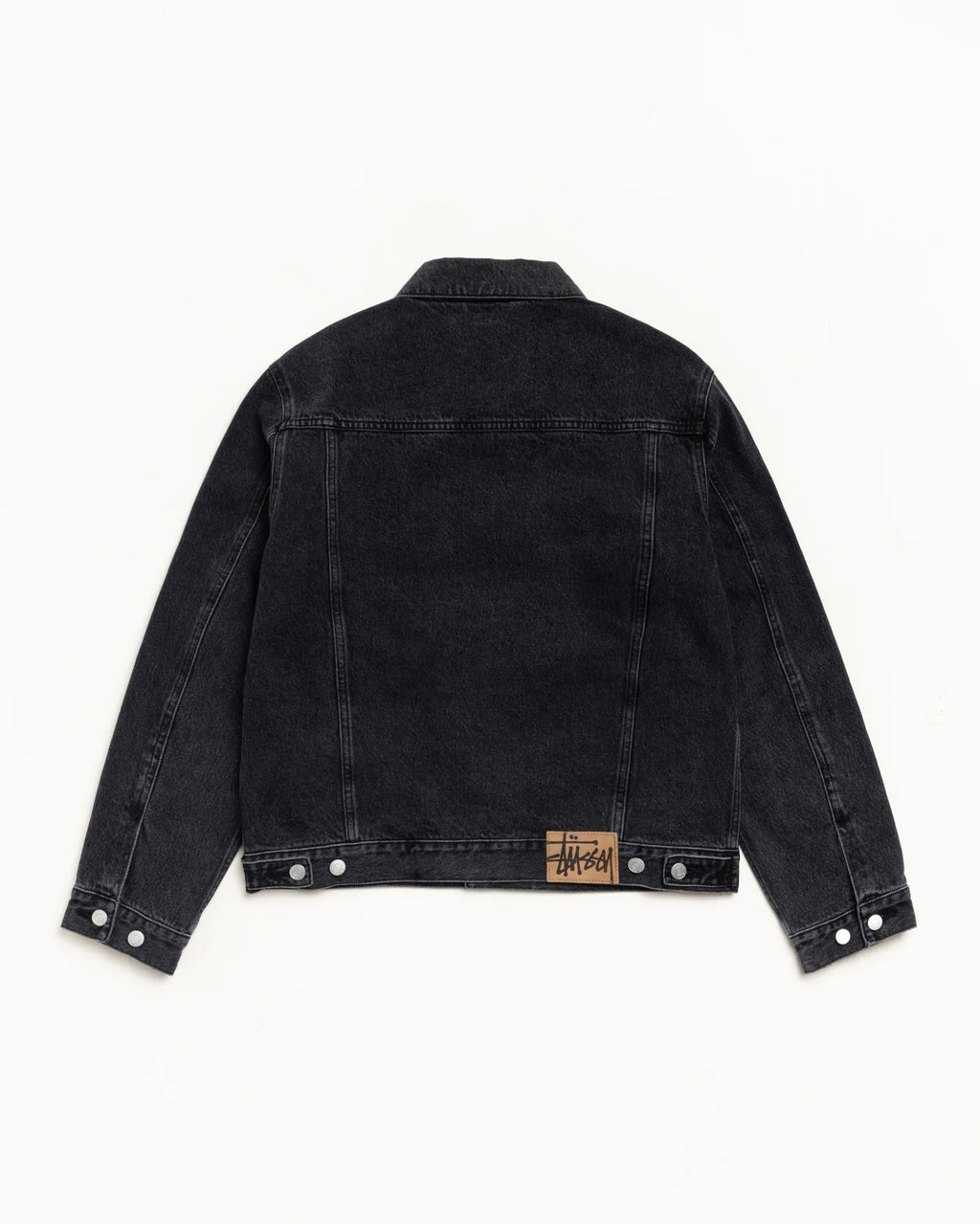 LINED DENIM TRUCKER VINTAGE BLACK
