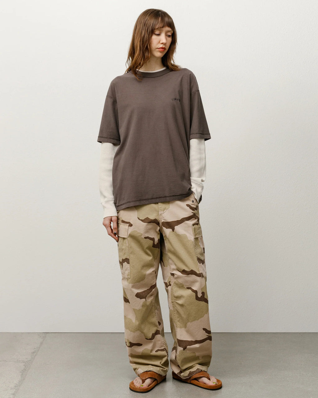 MILITARY CARGO PANT RIPSTOP SAND CAMO
