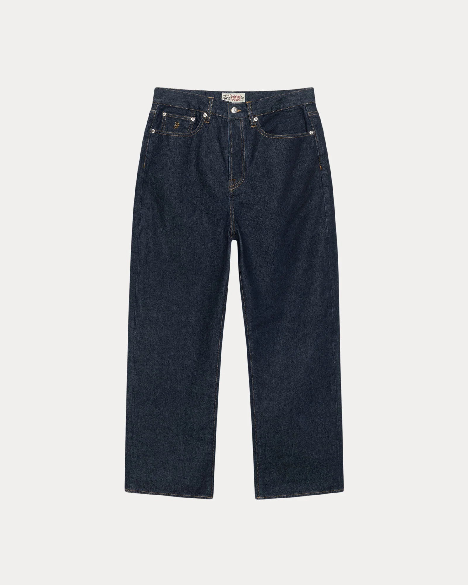 RELAXED JEANS DENIM RINSED INDIGO