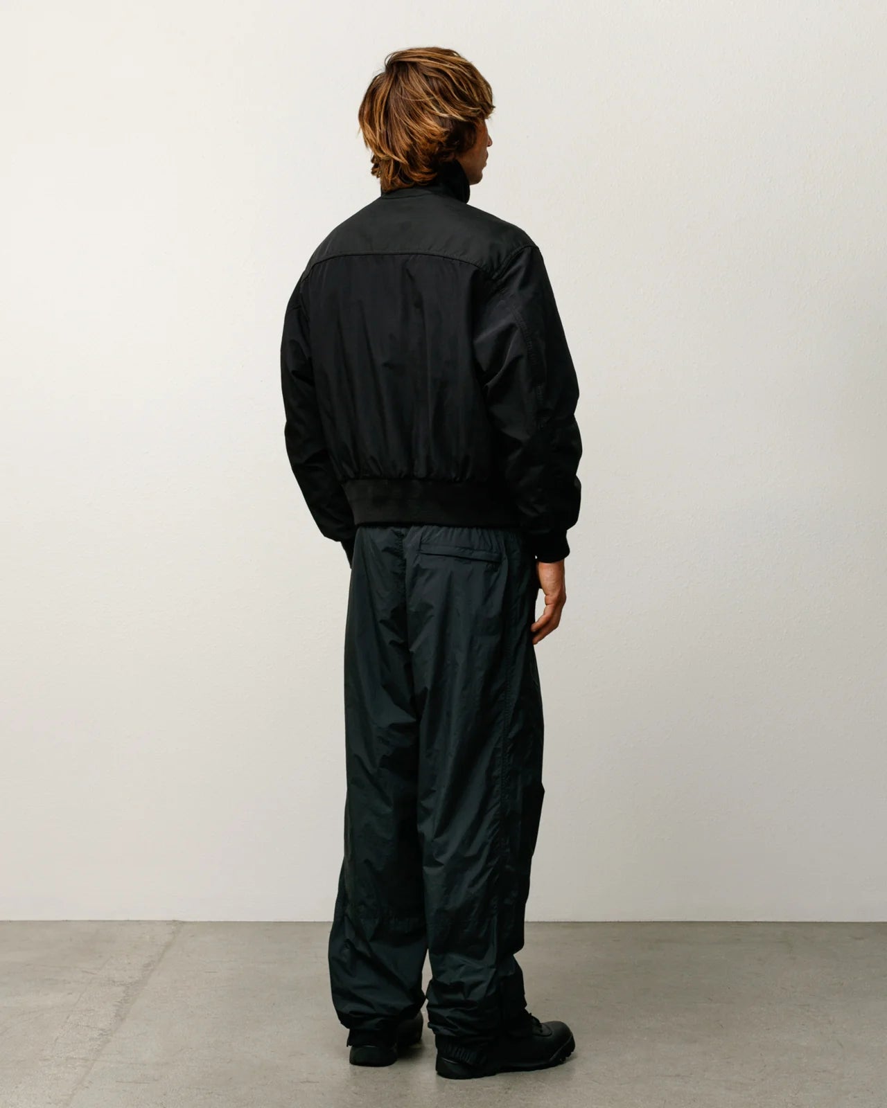 NYLON TRACK PANT BLACK
