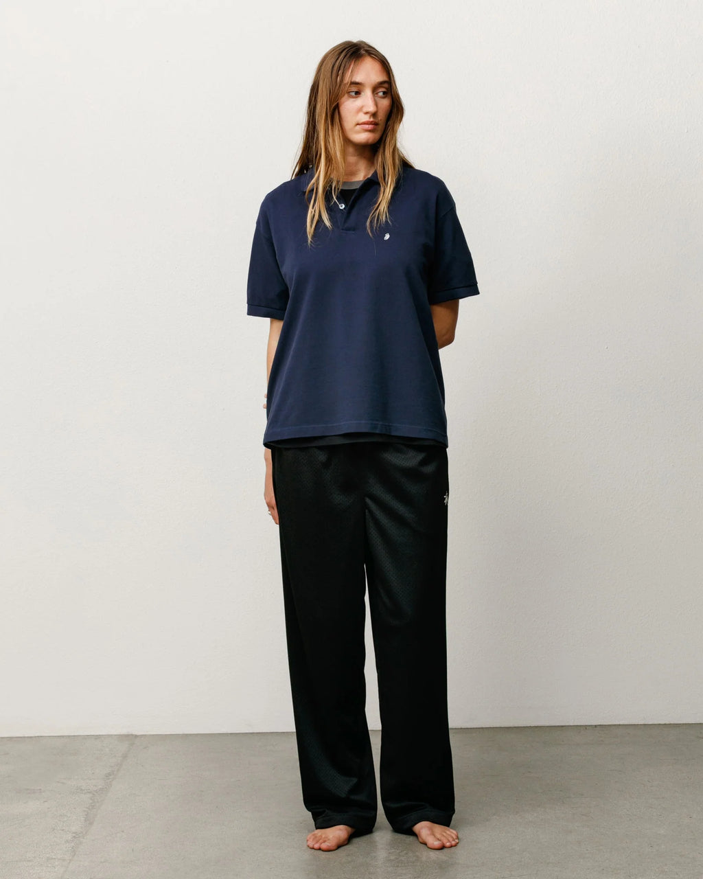 MESH TRACK PANT BLACK