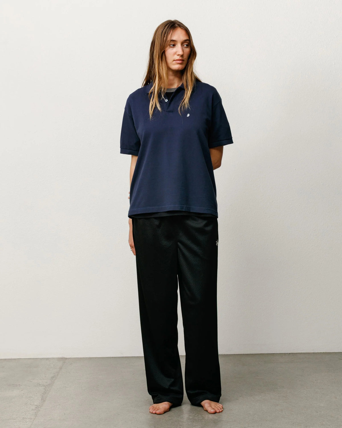 MESH TRACK PANT BLACK