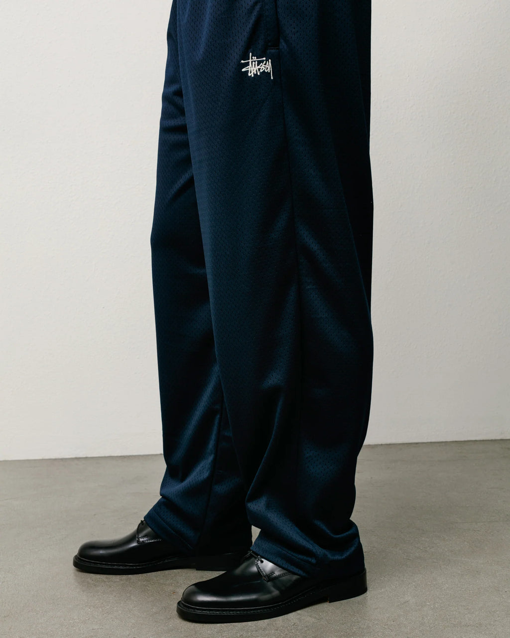 MESH TRACK PANT NAVY