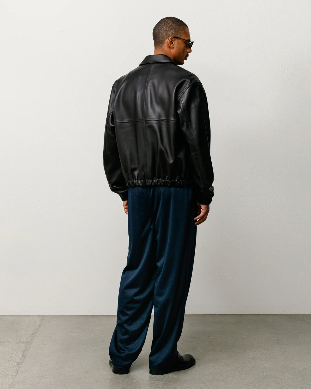 MESH TRACK PANT NAVY