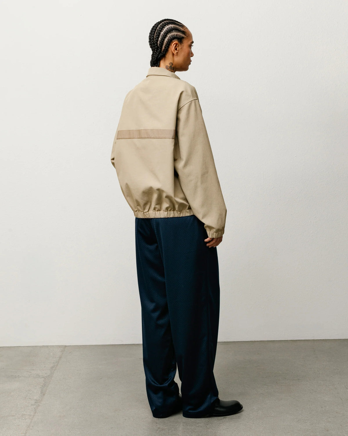 MESH TRACK PANT NAVY