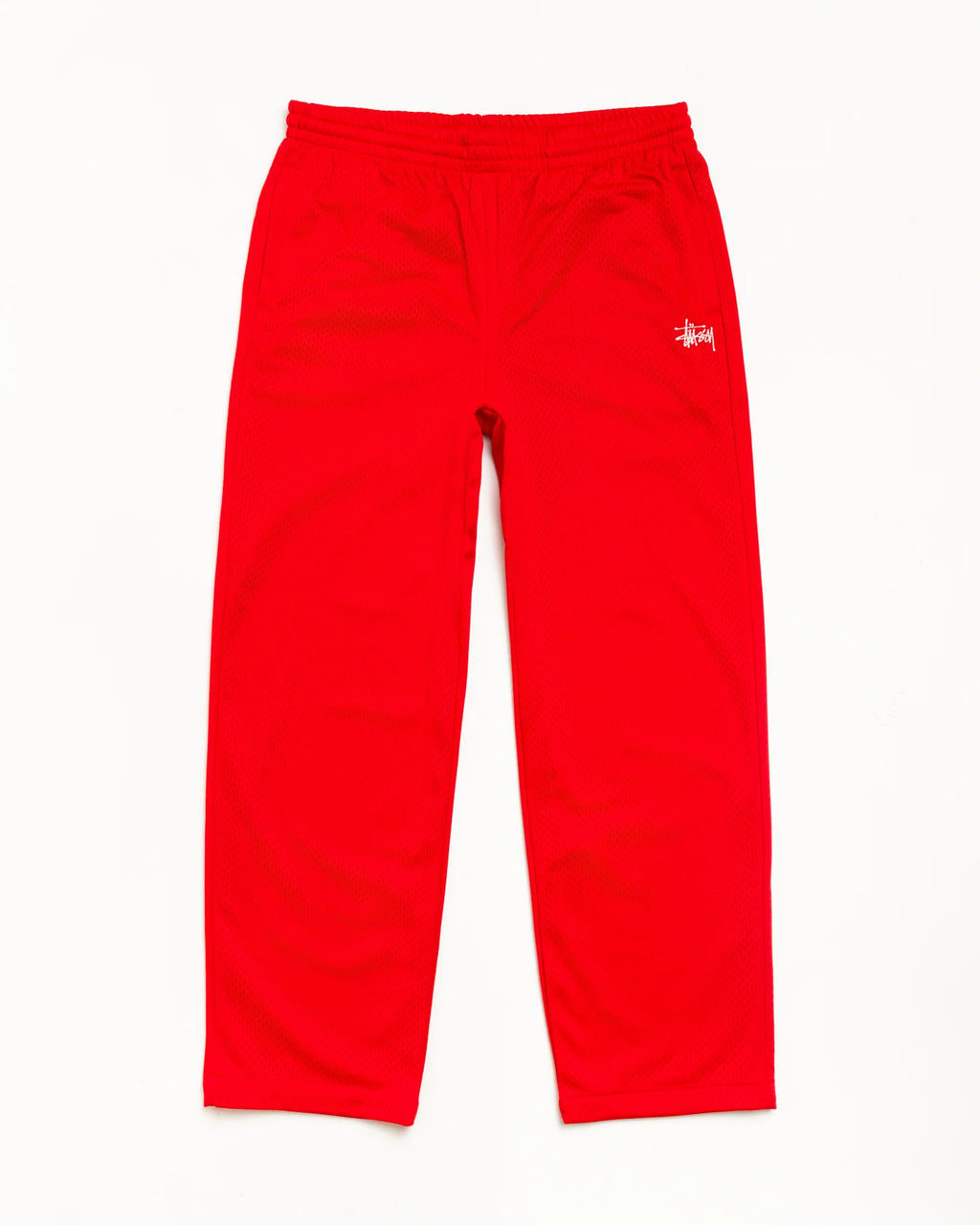 MESH TRACK PANT RED