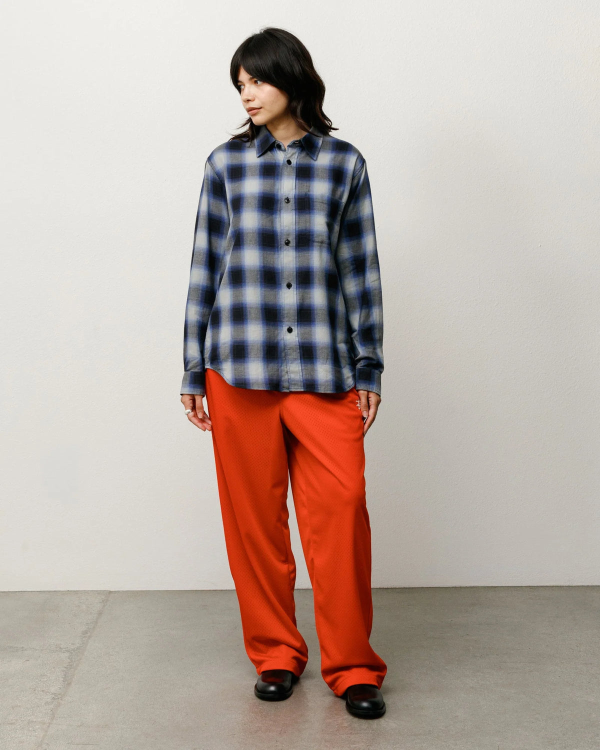 MESH TRACK PANT RED