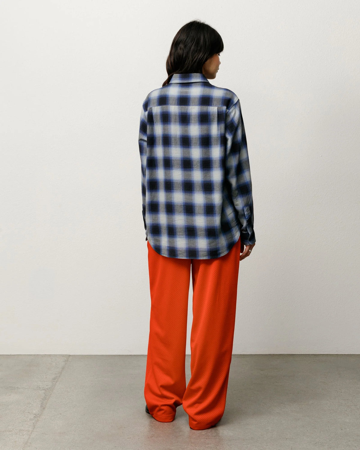 MESH TRACK PANT RED