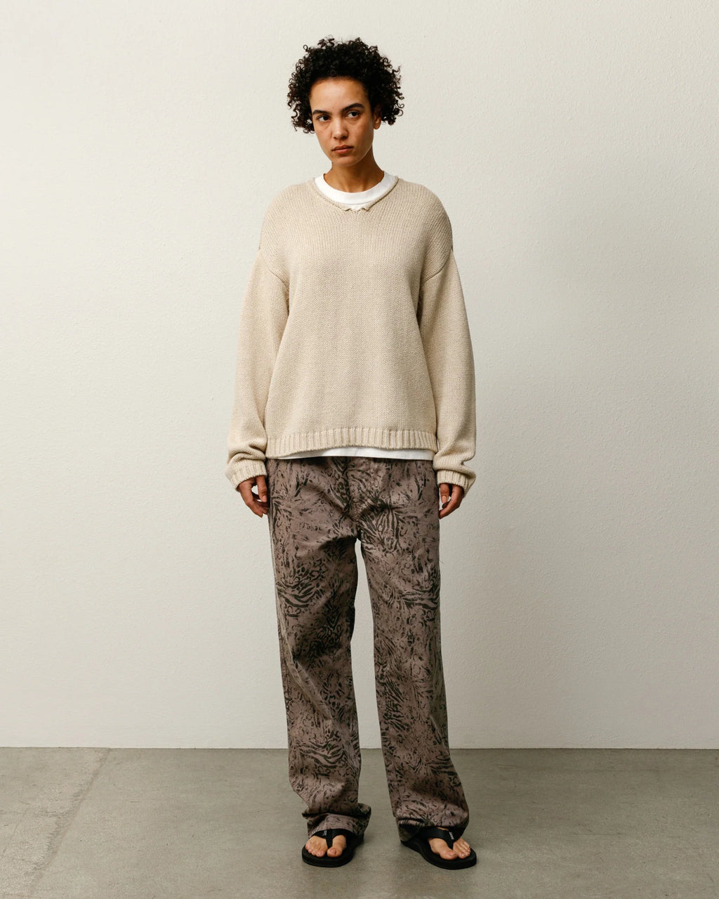 BEACH PANT COTTON TWILL FOSSIL