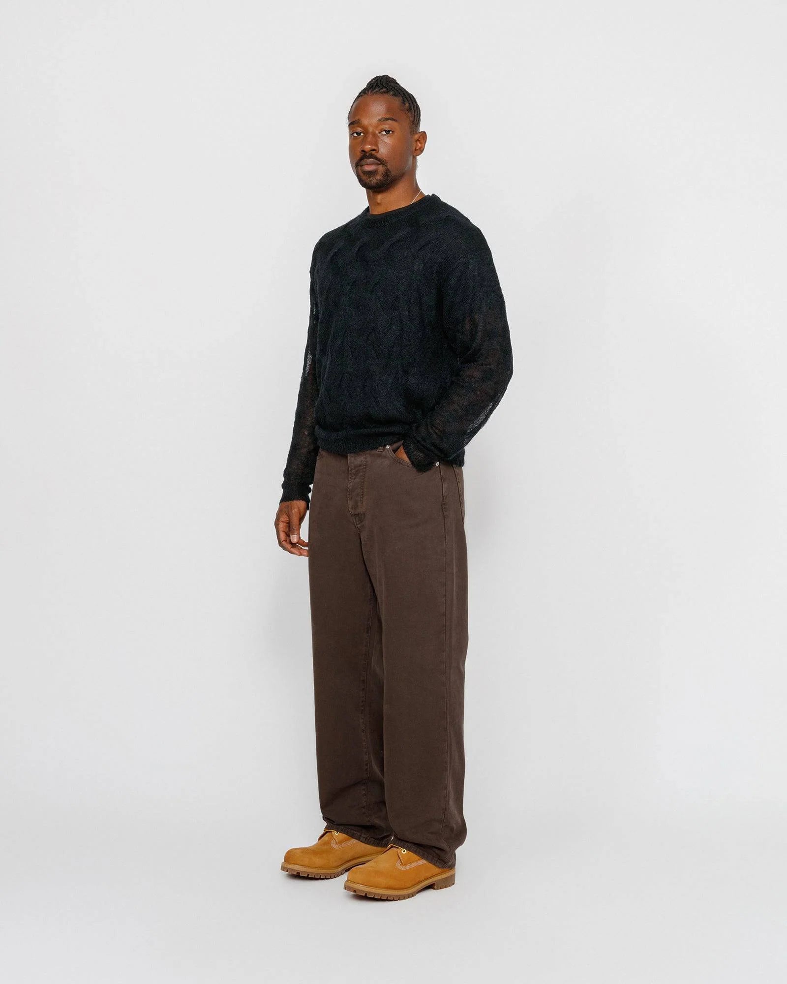 LOOSE KNIT CROSS CABLE