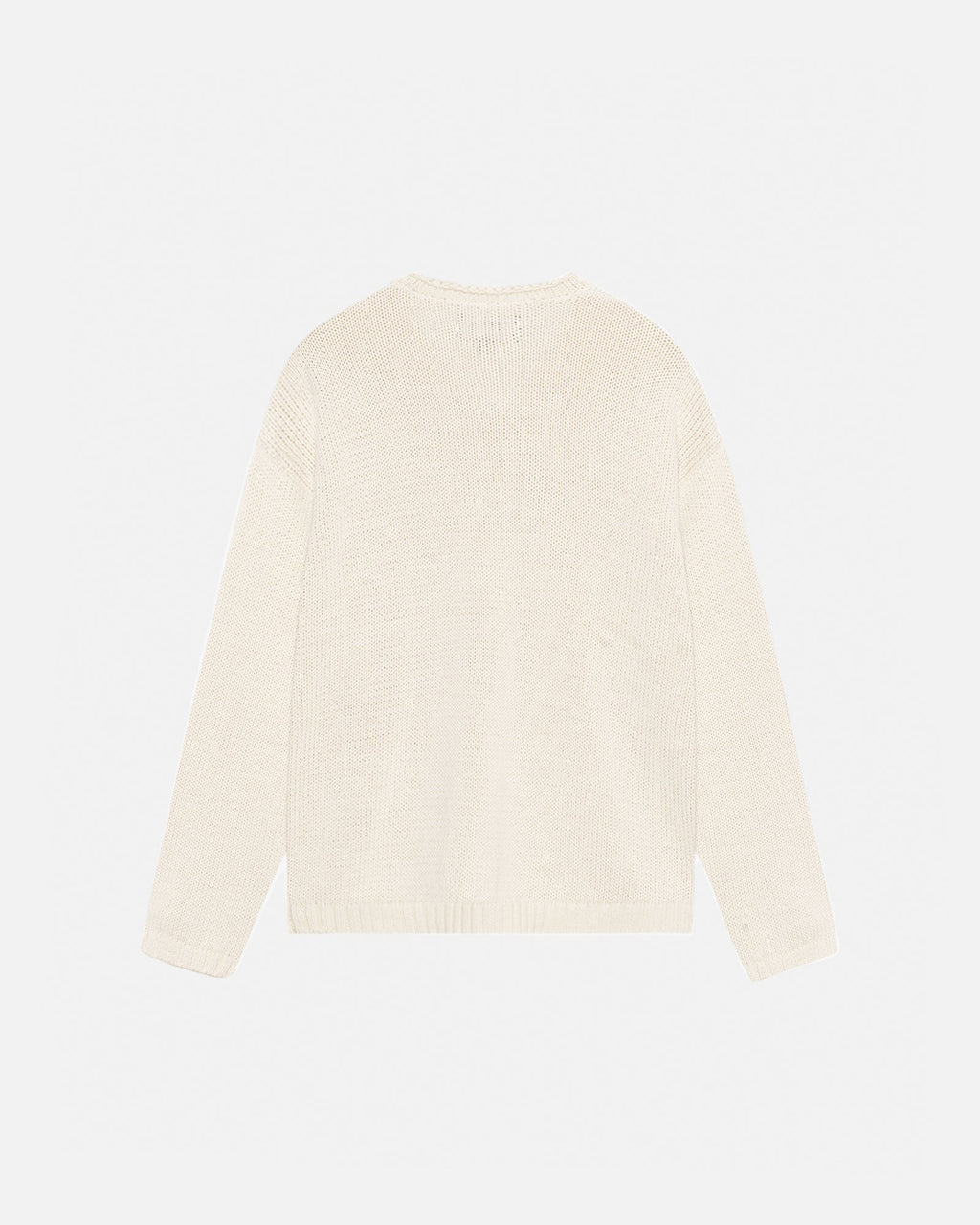 ROLL V-NECK LOGO SWEATER NATURAL