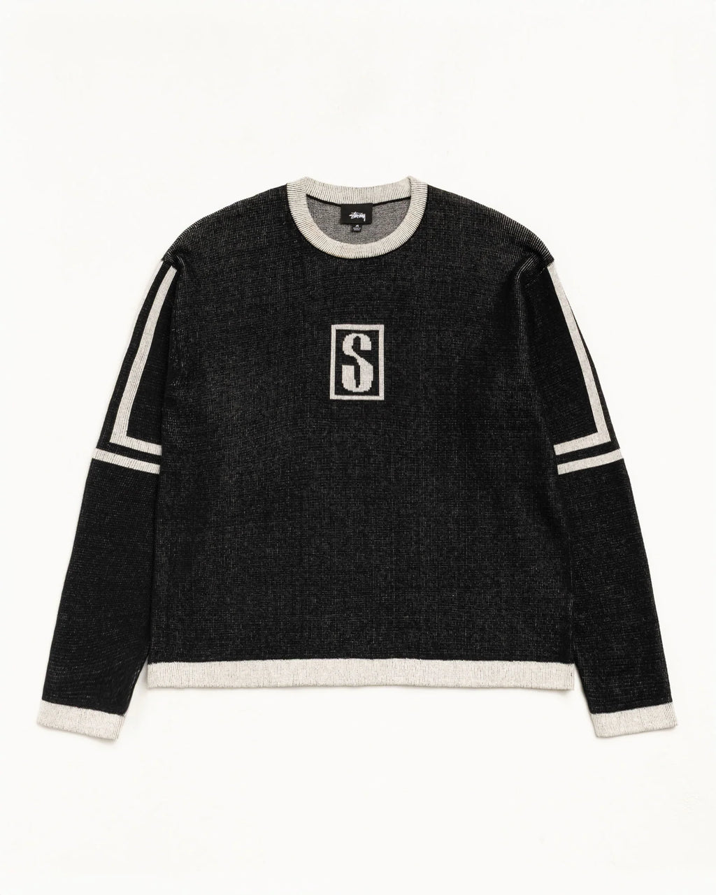 STUSSY ALPINE SWEATER BLACK