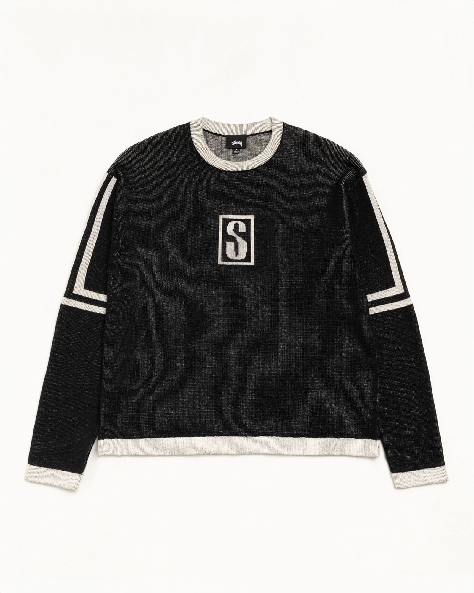 STUSSY ALPINE SWEATER BLACK