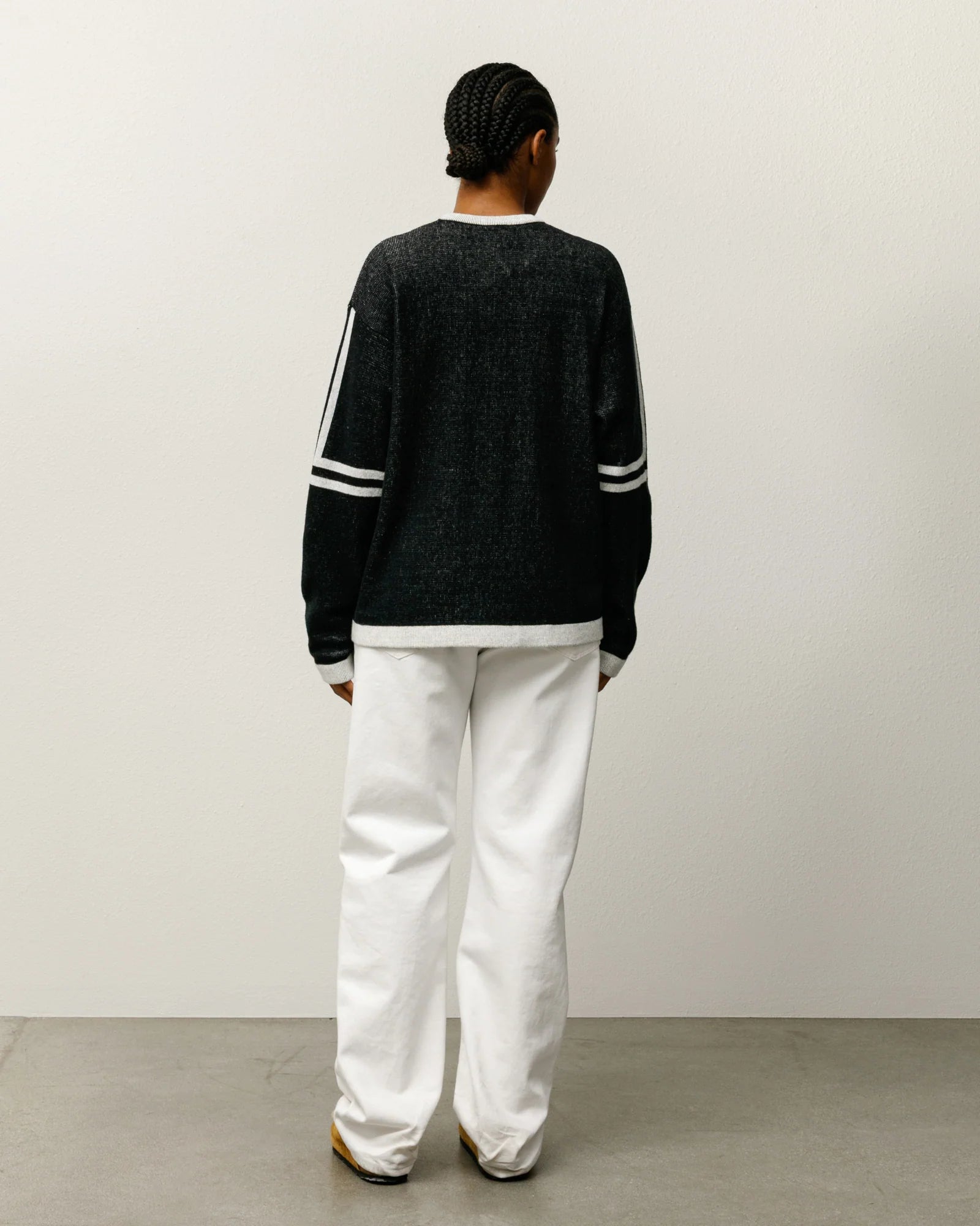 STUSSY ALPINE SWEATER BLACK