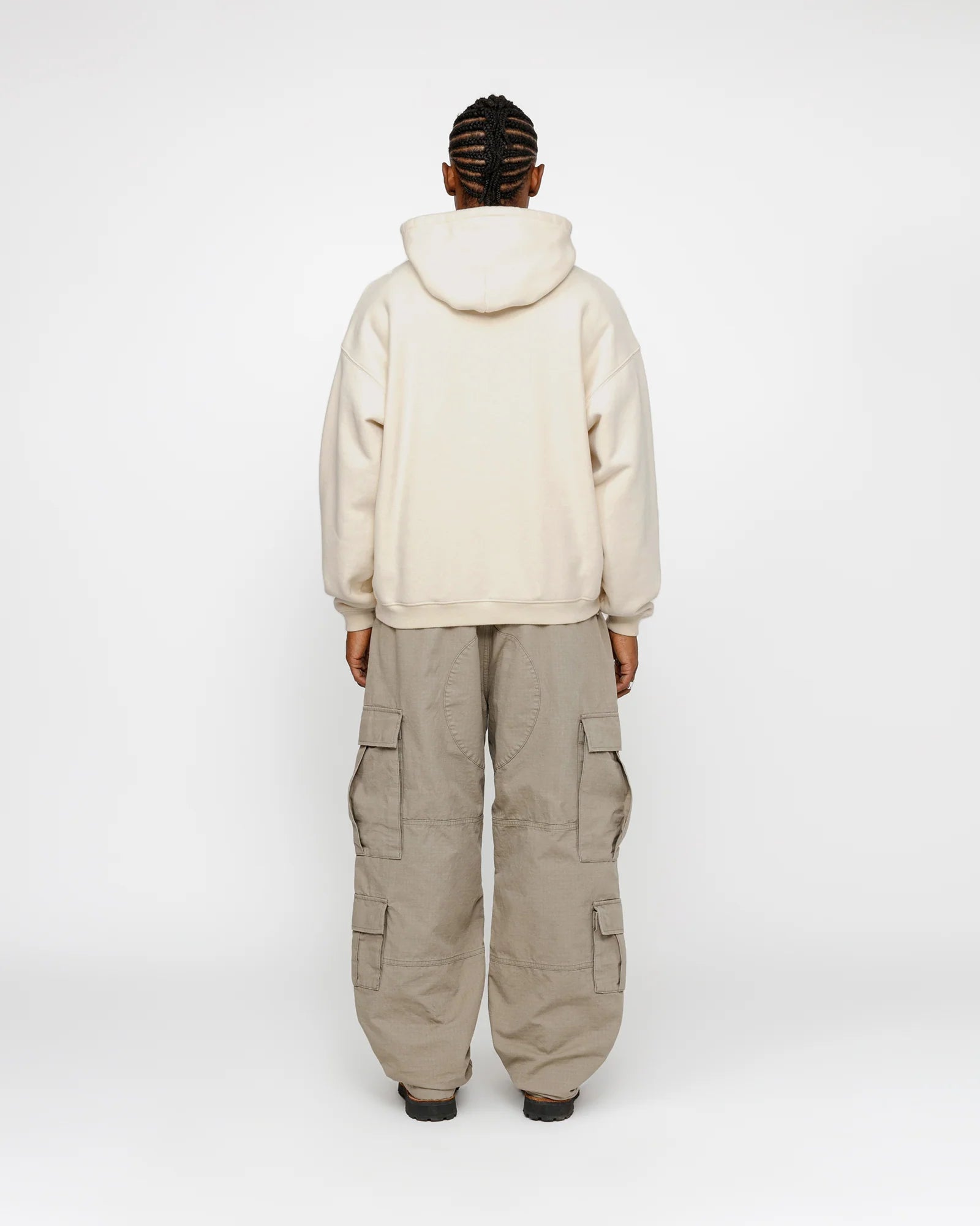 STUSSY INTL RELAXED HOOD IVORY