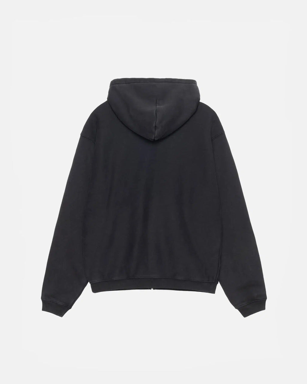 OUTLINE ZIP HOOD WASHED BLACK