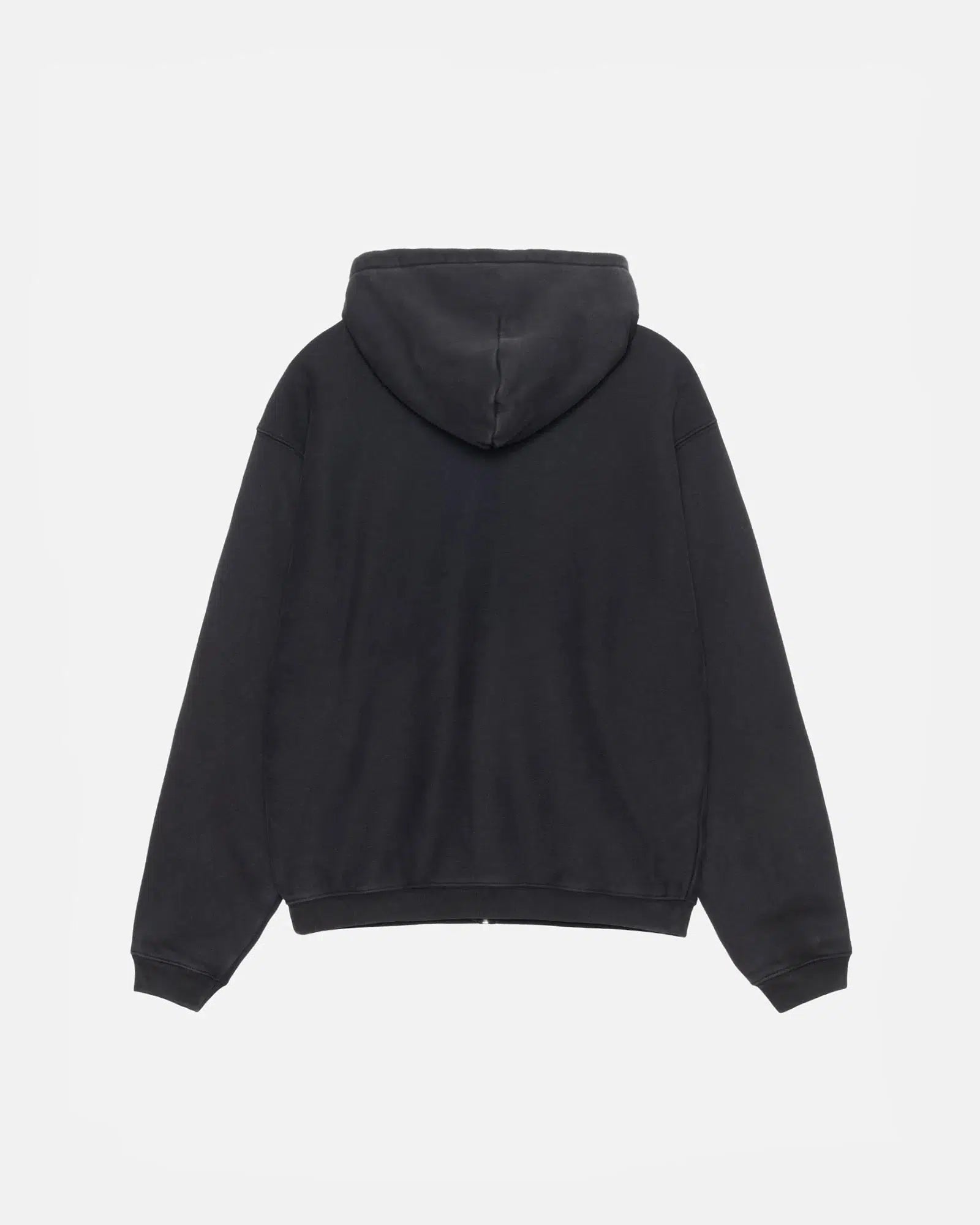 OUTLINE ZIP HOOD WASHED BLACK