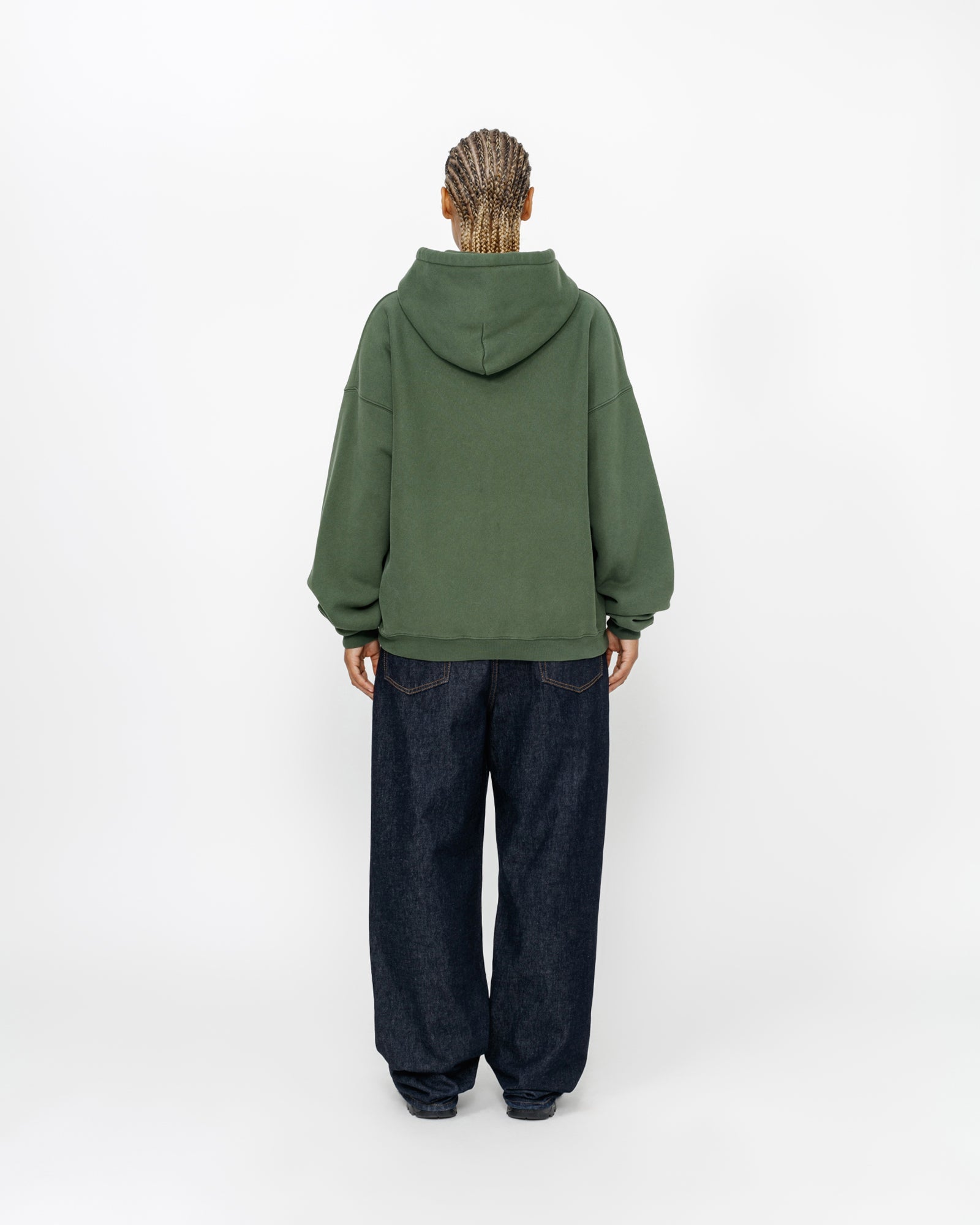 STUSSY 80 RELAXED HOOD PINE