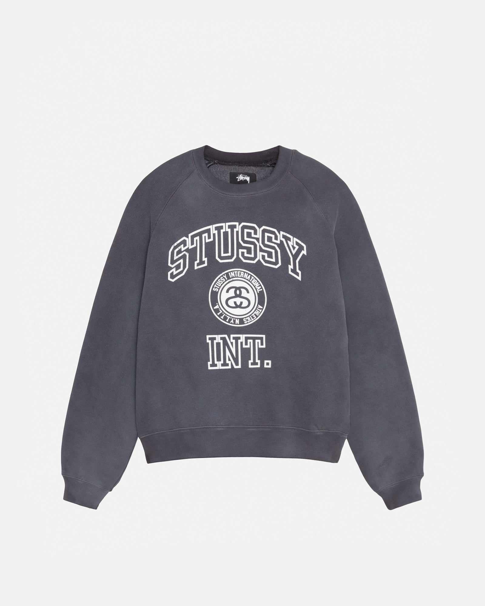 OVERLOCK VARSITY RAGLAN CREW WASHED BLACK