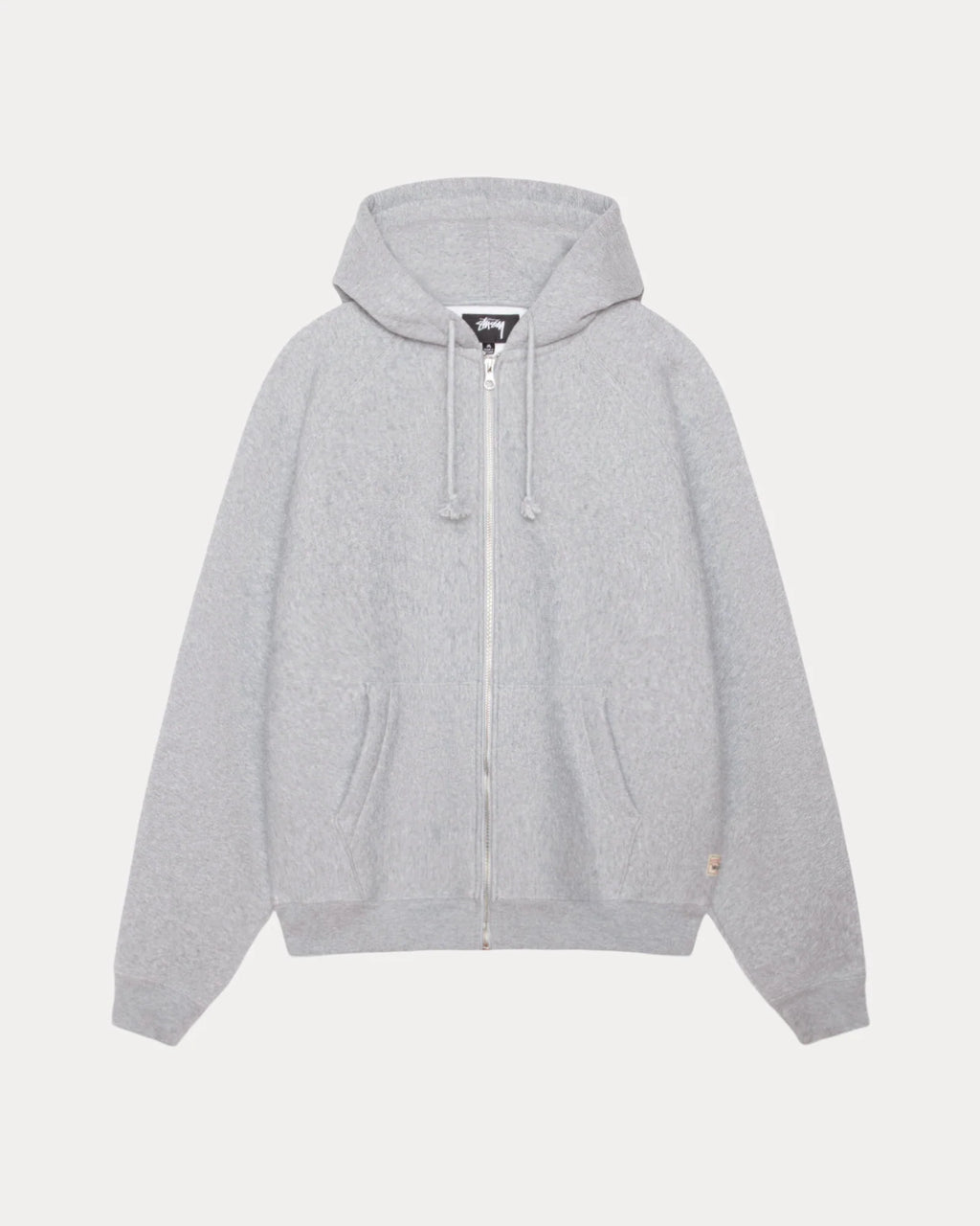 RAGLAN ZIP HOOD GREY HEATHER