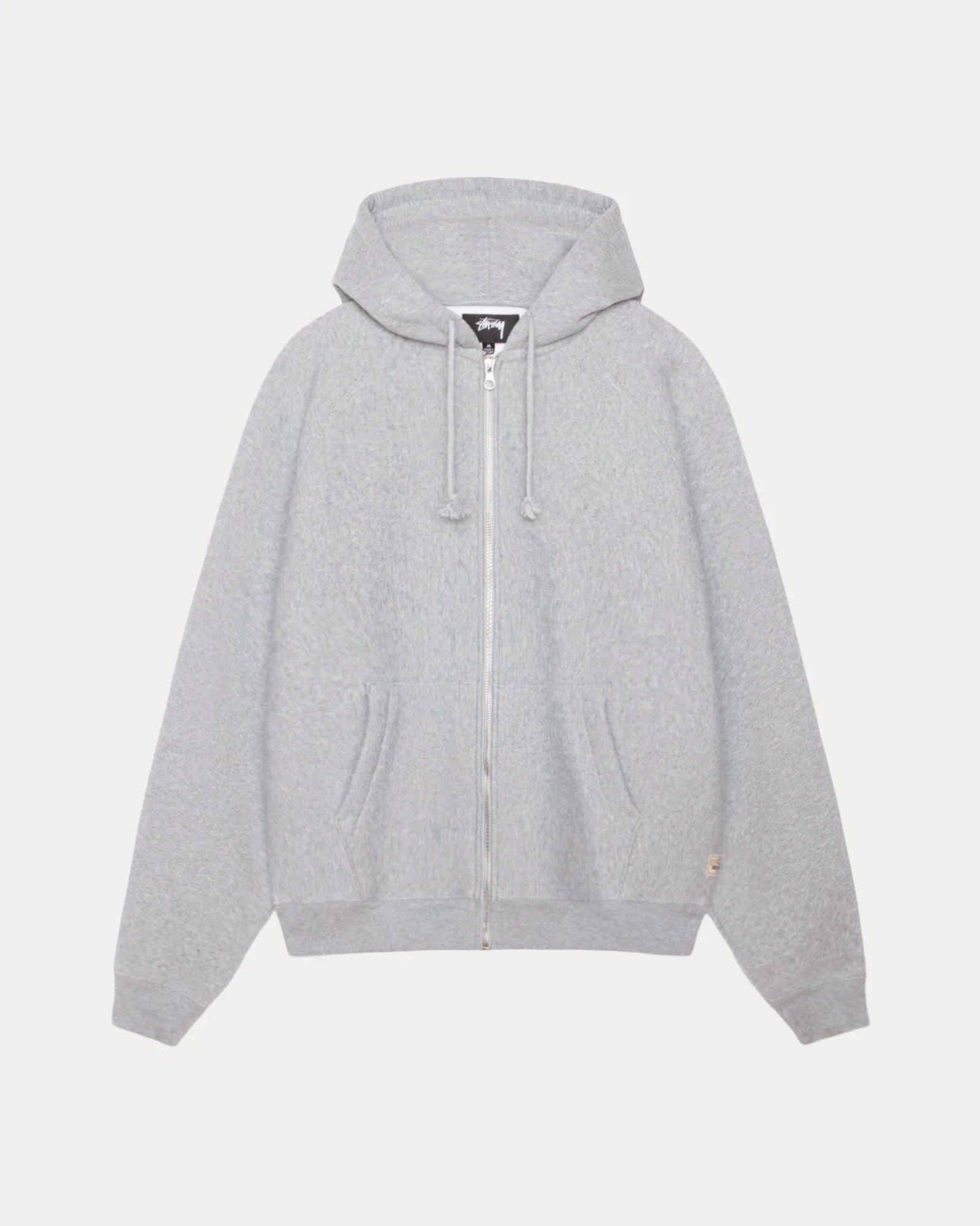 RAGLAN ZIP HOOD GREY HEATHER