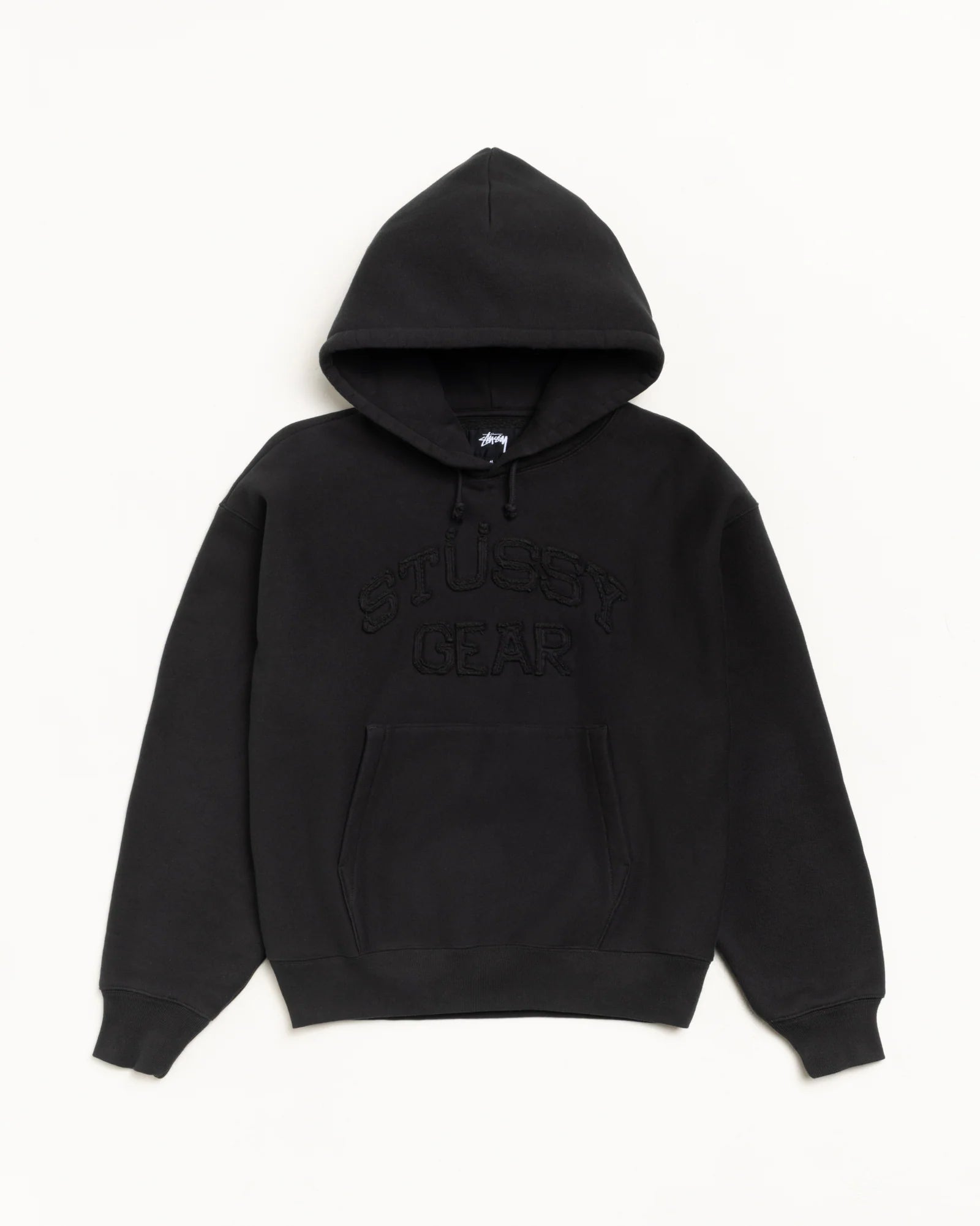 GEAR APPLIQUE HOOD BLACK