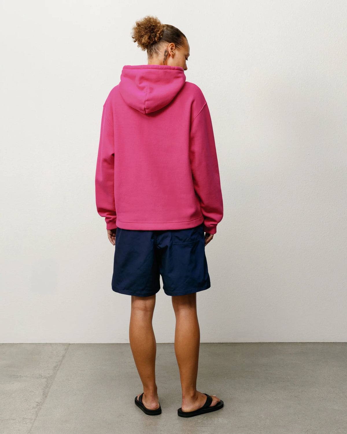 OVAL PULLOVER HOOD PINK