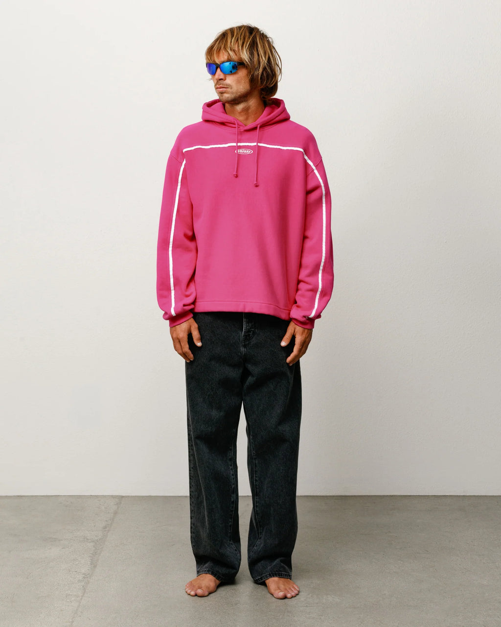OVAL PULLOVER HOOD PINK