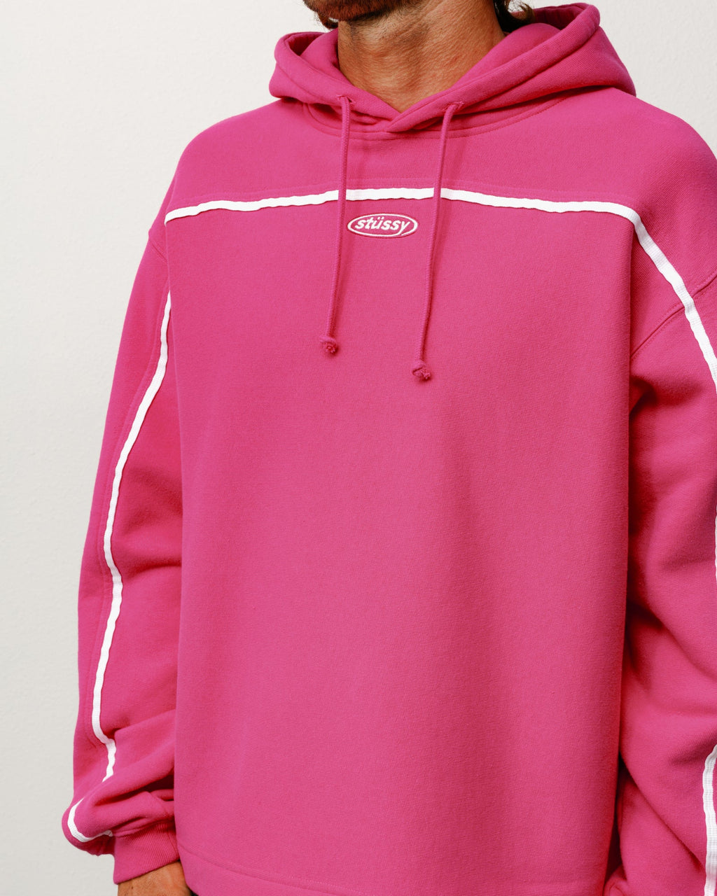 OVAL PULLOVER HOOD PINK