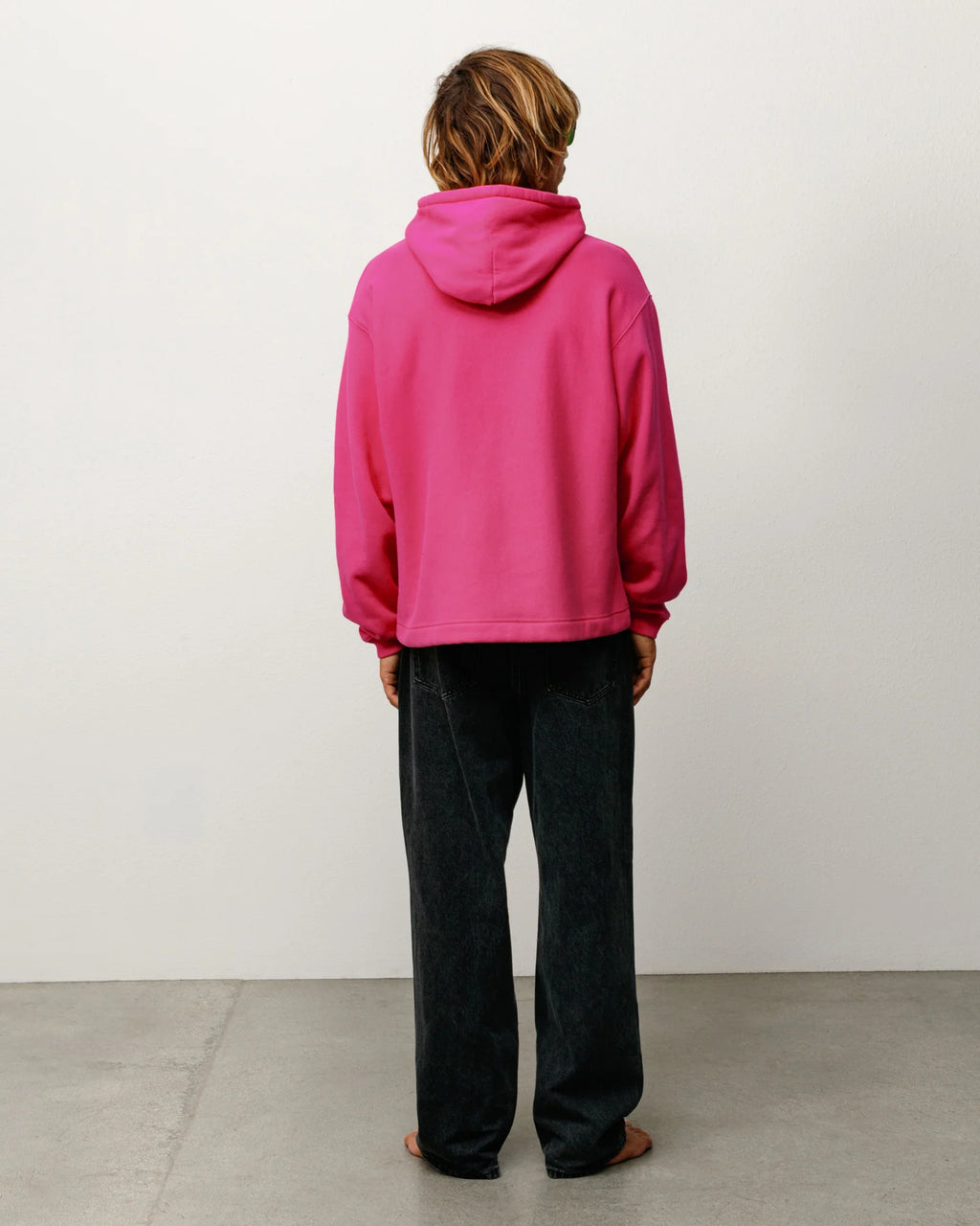 OVAL PULLOVER HOOD PINK