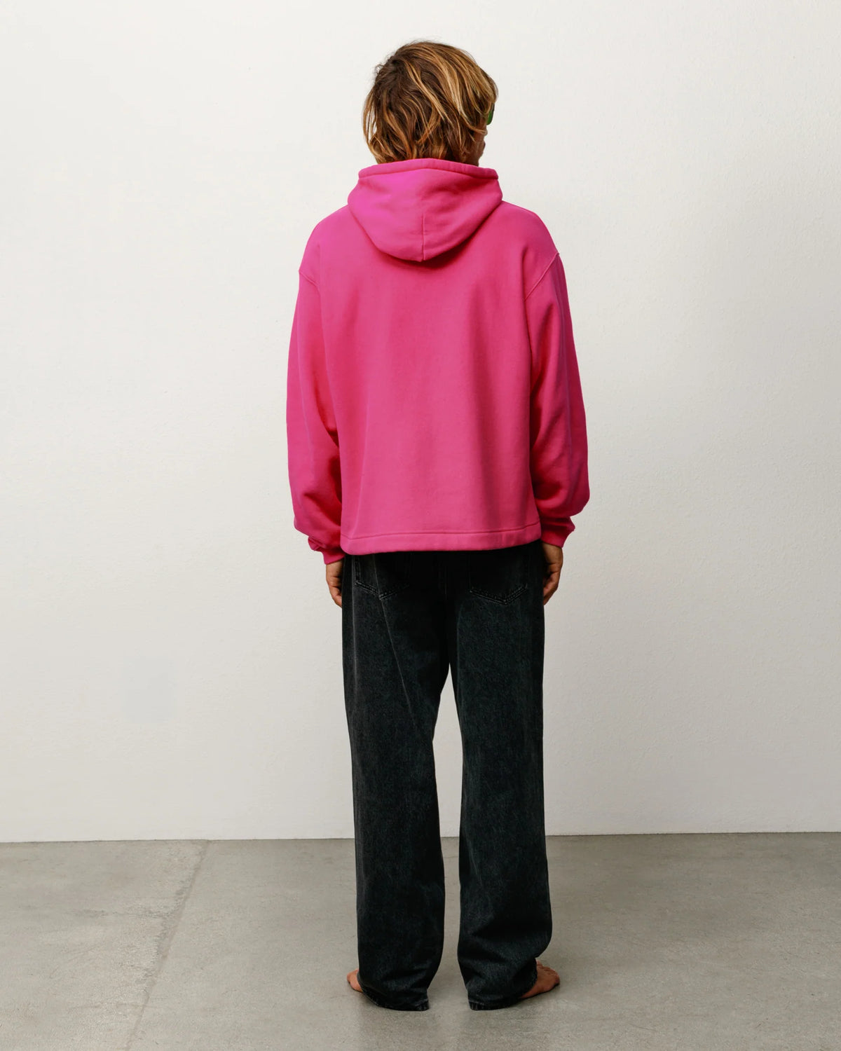 OVAL PULLOVER HOOD PINK