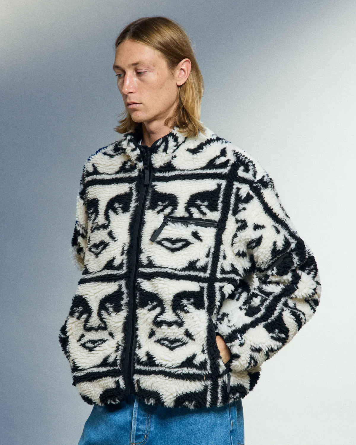 OBEY REPEATED ICON SHERPA JKT