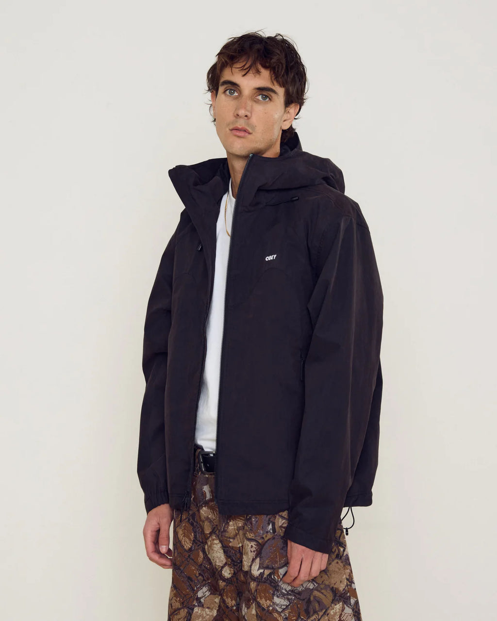 OBEY SOTA SHELL JACKET BLACK