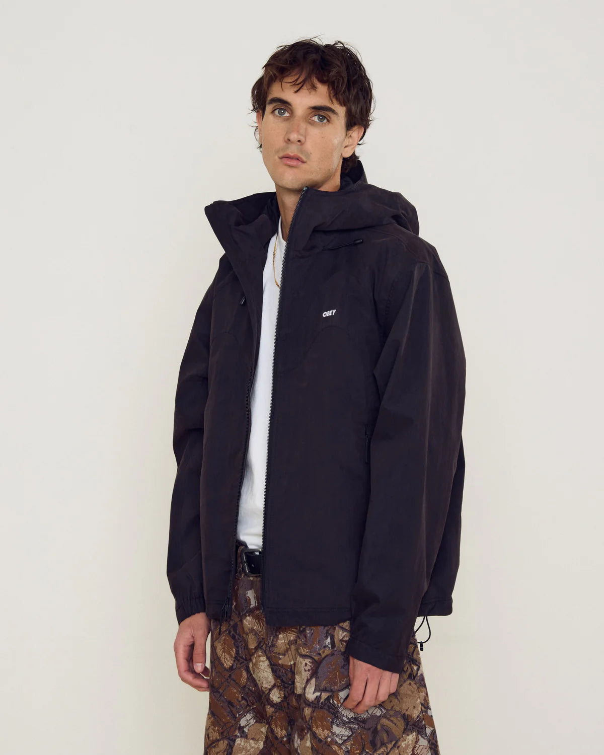 OBEY SOTA SHELL JACKET BLACK