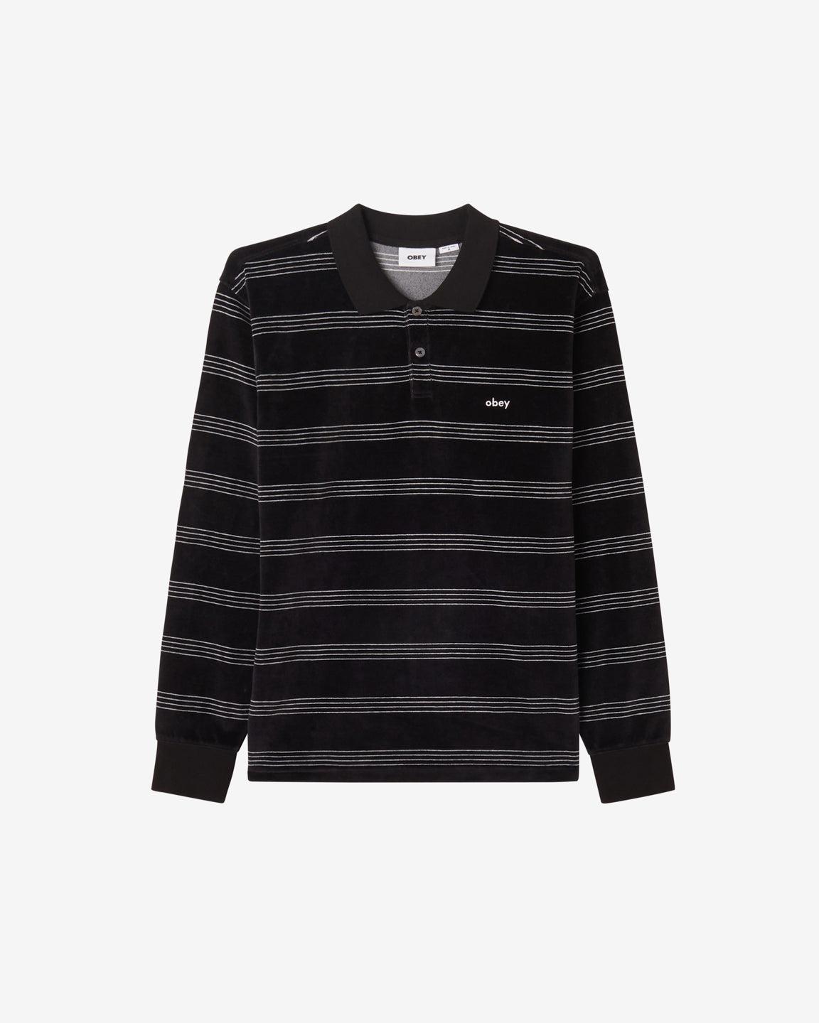 DEMAND POLO LS BLACK MULTI