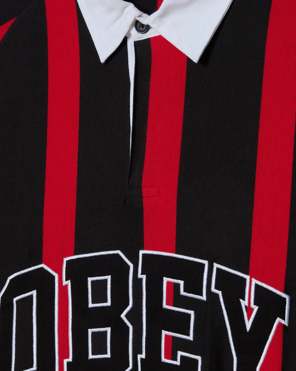 LANDON STRIPE POLO LS BLACK MULTI