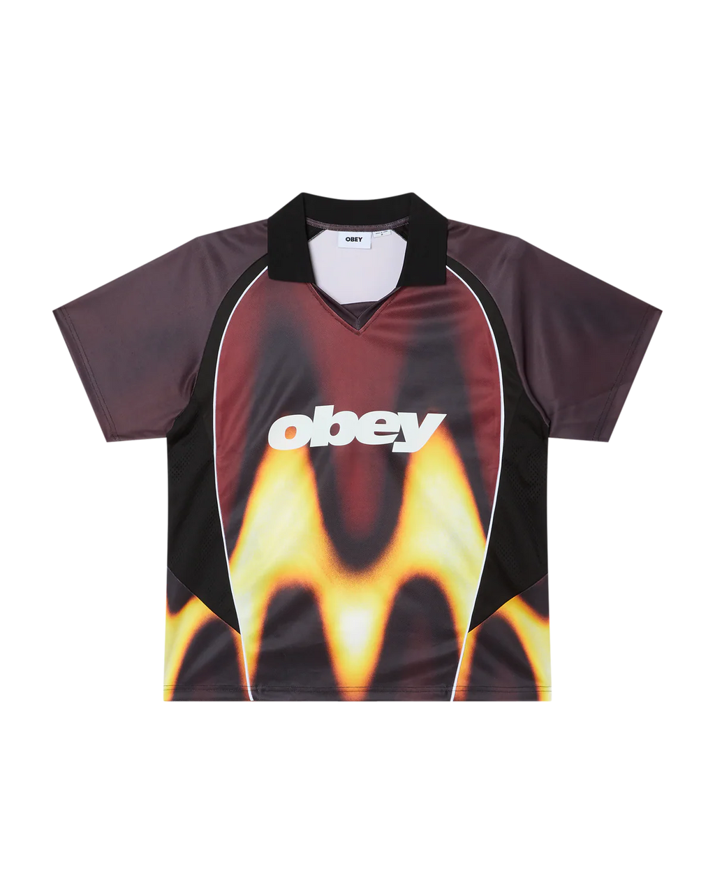 OBEY BLURRED SOCCER JERSEY RED