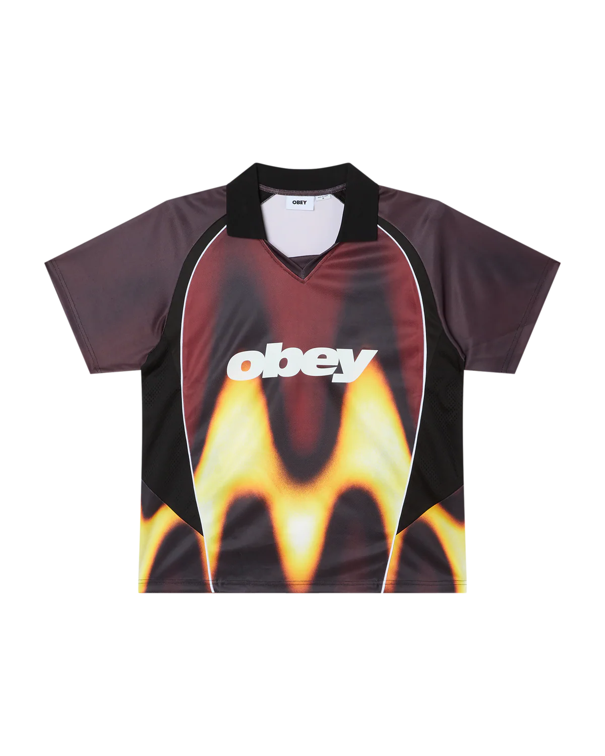 OBEY BLURRED SOCCER JERSEY RED